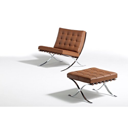 Knoll International Knoll International Barcelona Chair poef Knoll International Knoll International Barcelona Chair poef
