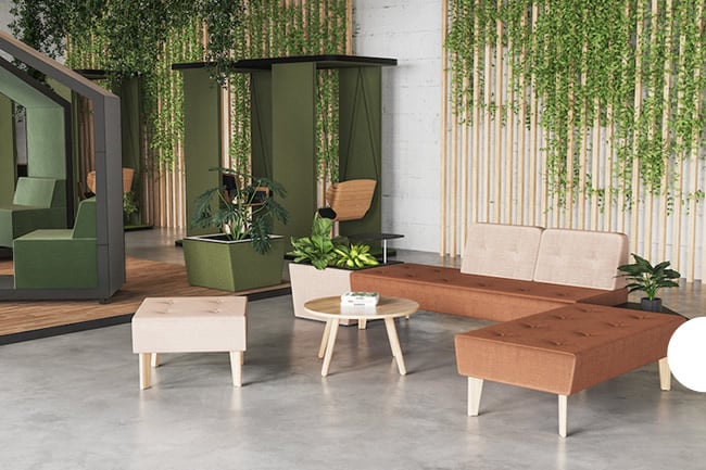 Biophilic kantoordesign 