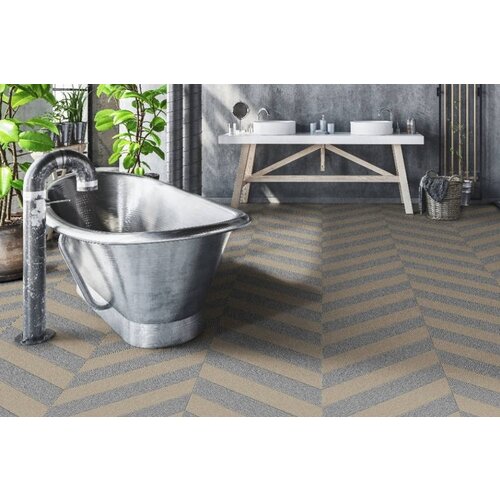 IVC Moduleo IVC Moduleo 55 LVT Tiles Brushed Metal vinyl vloeren