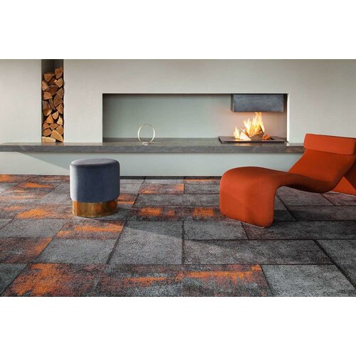 Milliken Milliken Comfortable Concrete akoestische tapijttegels en tapijtplanken