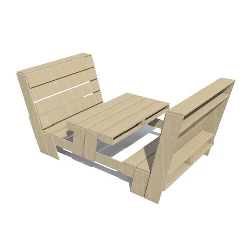 COwerk COwerk Crate houten bank