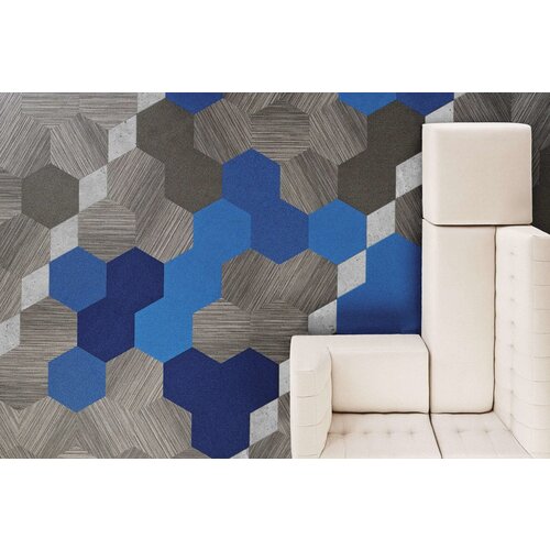 Shaw Shaw Hexagon Plane tapijttegel 5T 054 Shaw Shaw Hexagon Plane tapijttegel 5T 054