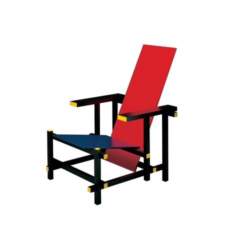 Cassina Cassina Red and Blue 635 Rietveldstoel
