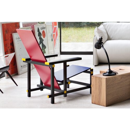 Cassina Cassina Red and Blue 635 Rietveldstoel